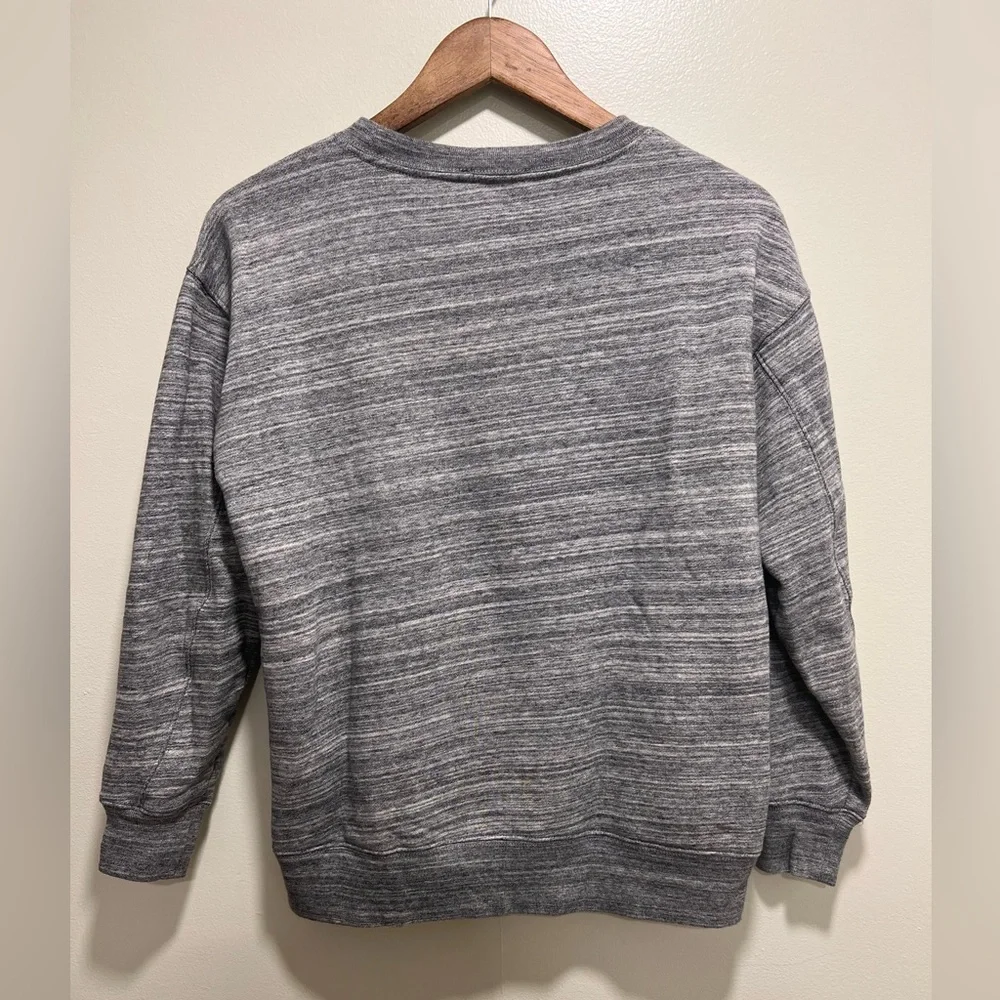 J. Crew Fleece-lined Sweatshirt Long-sleeve Crewneck in Gray, XS